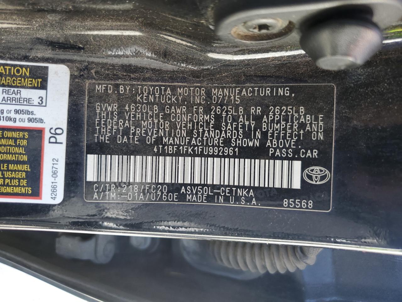 2015 Toyota Camry - Image 13