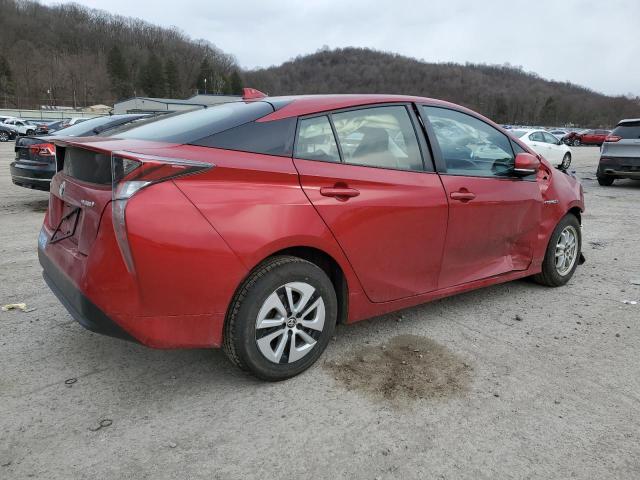  TOYOTA PRIUS 2016 Red