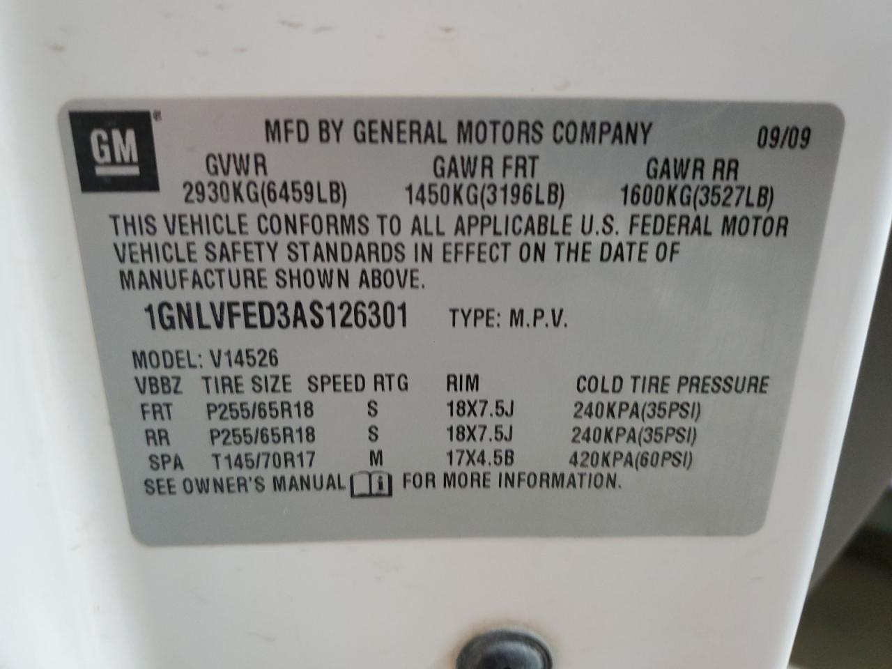 2010 Chevrolet Traverse - Image 15
