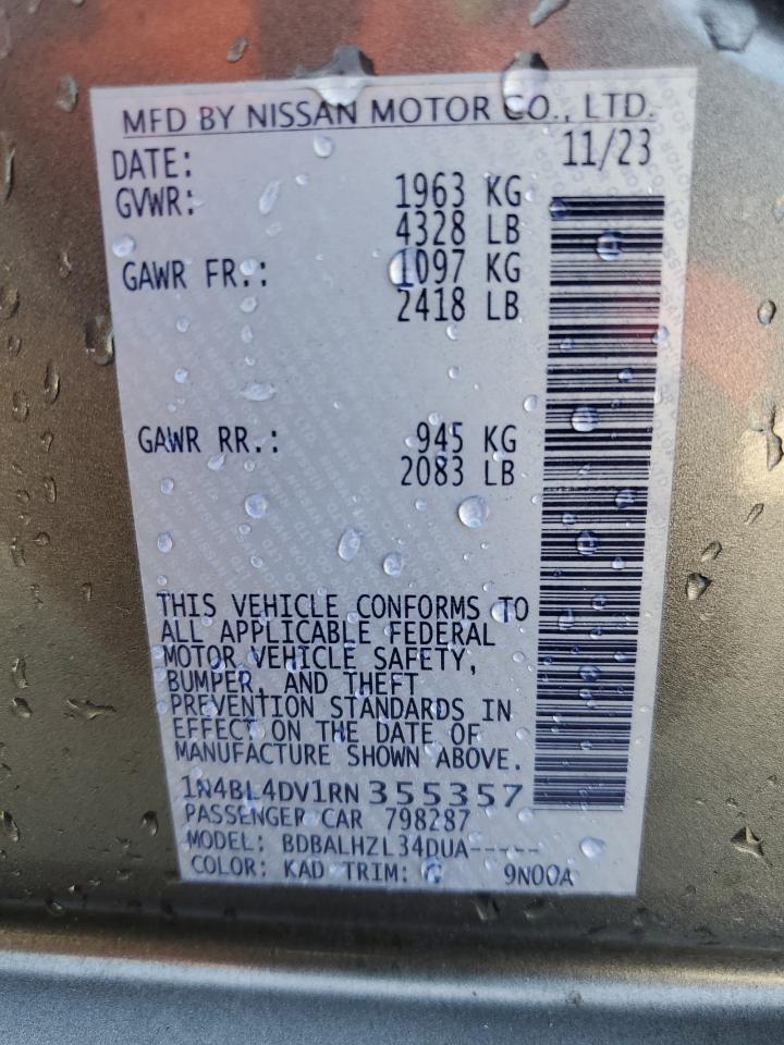 1N4BL4DV1RN355357 NISSAN ALTIMA 2024