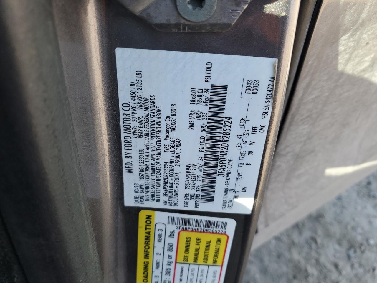 2013 Ford Fusion - Image 12