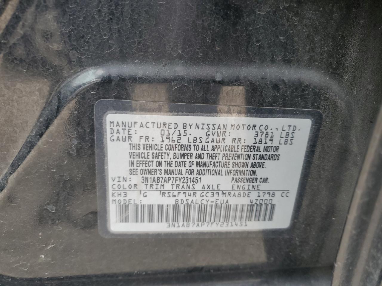 2015 Nissan Sentra - Image 12