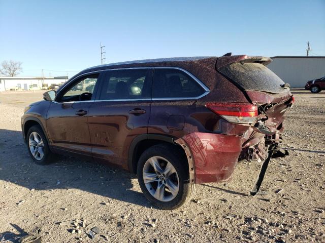  TOYOTA HIGHLANDER 2017 Burgundy