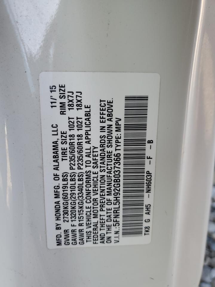 2016 Honda Odyssey - Image 14