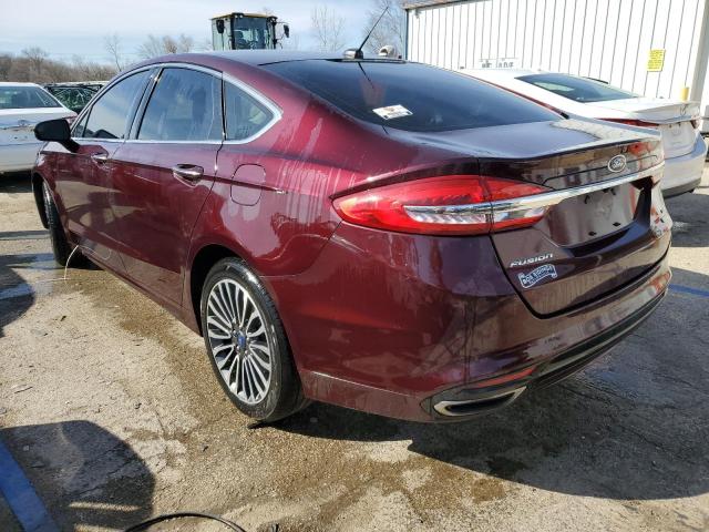  FORD FUSION 2017 Maroon