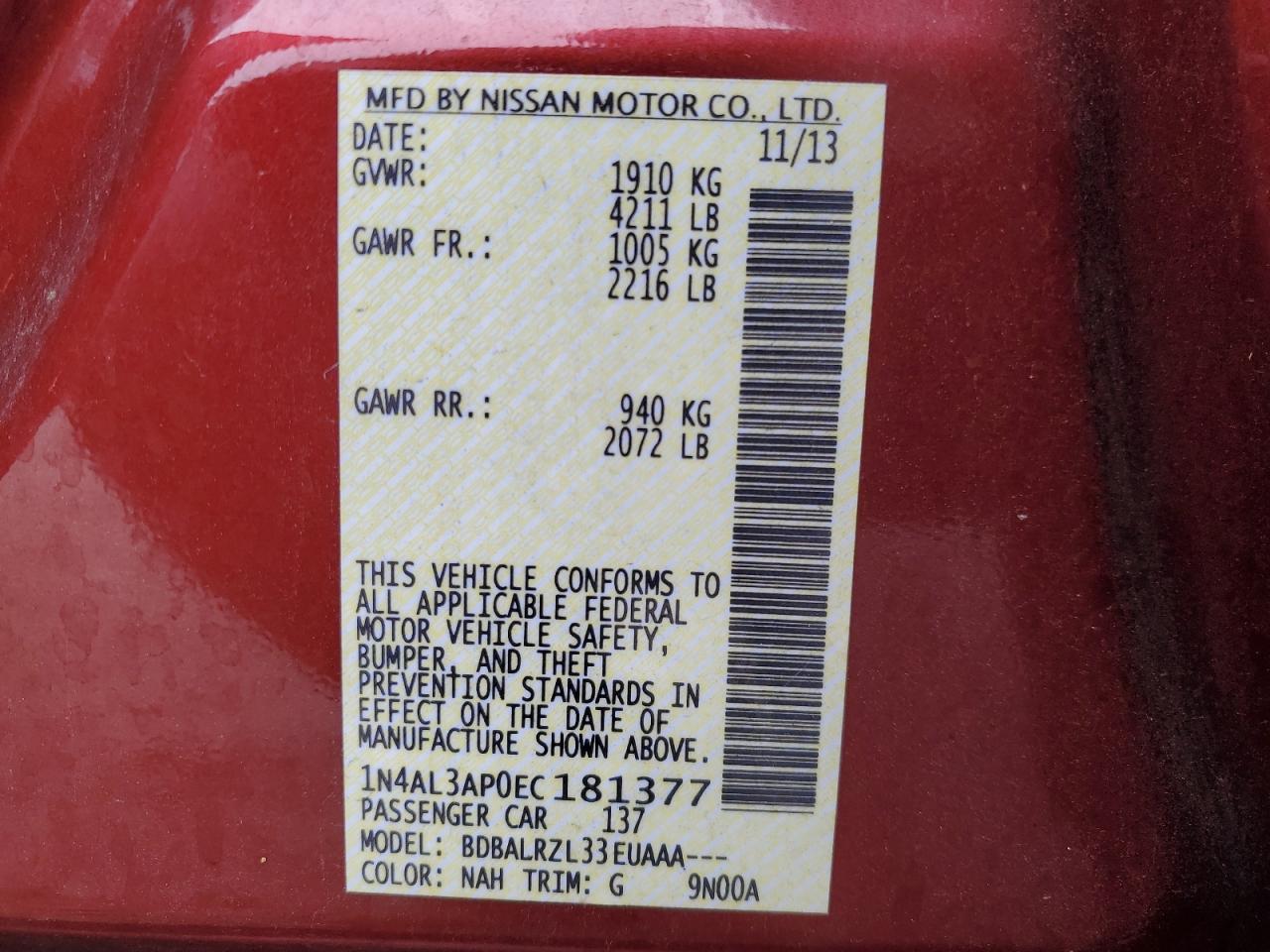 2014 Nissan Altima - Image 12
