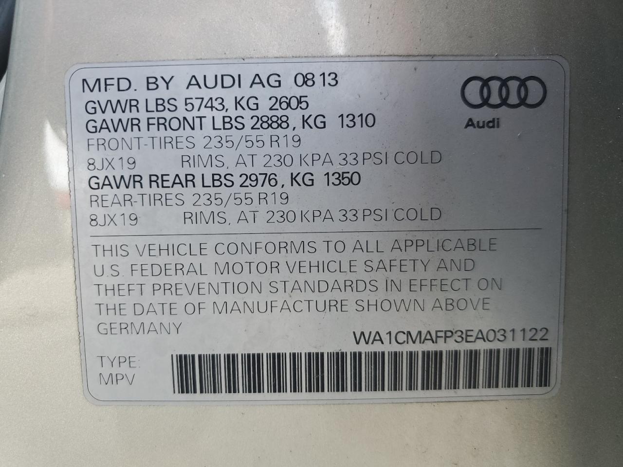 2014 Audi Q5 - Image 16
