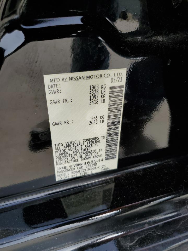 1N4BL4EV0MN368544 NISSAN ALTIMA 2021