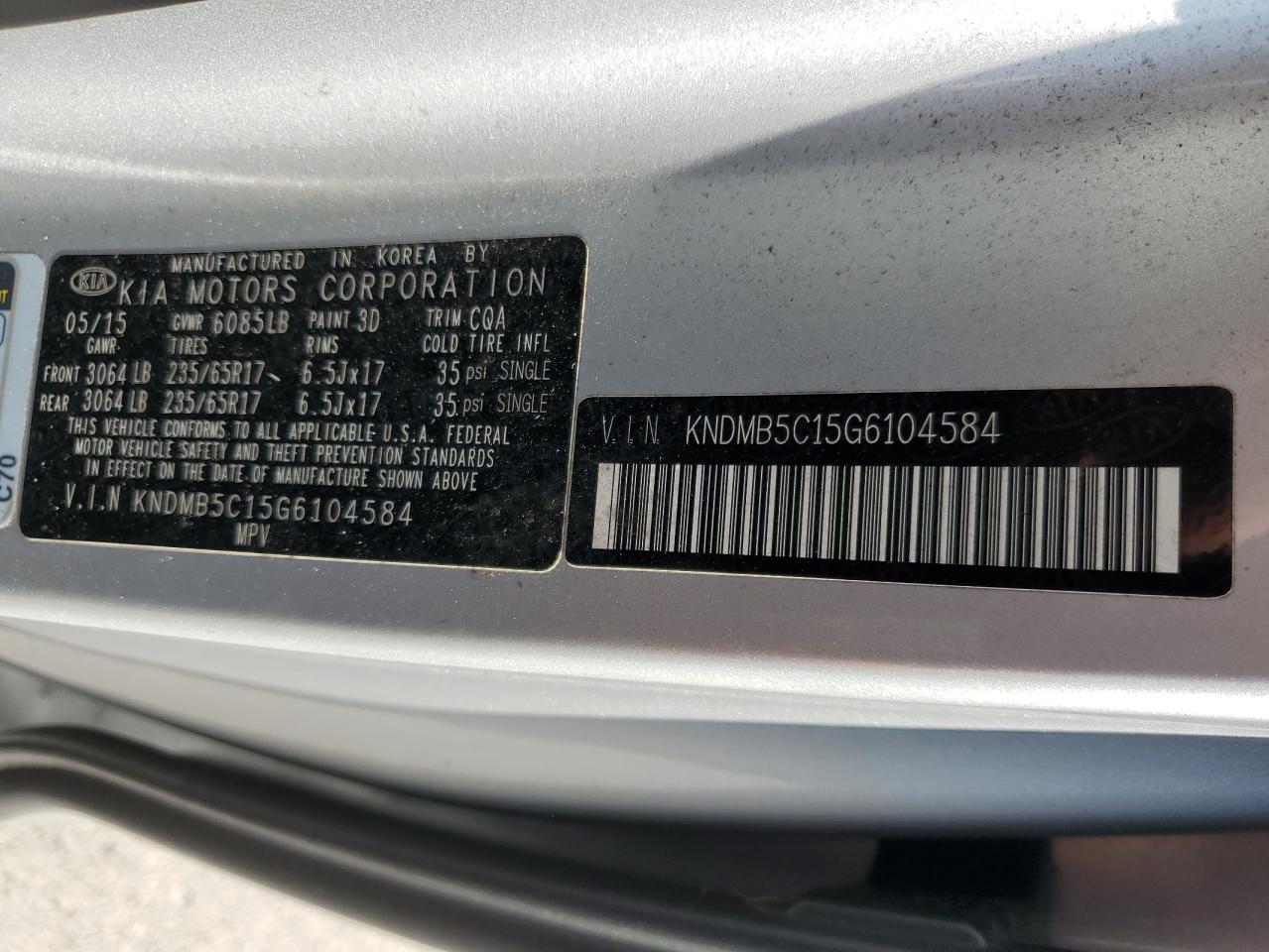 2016 Kia Sedona - Image 13
