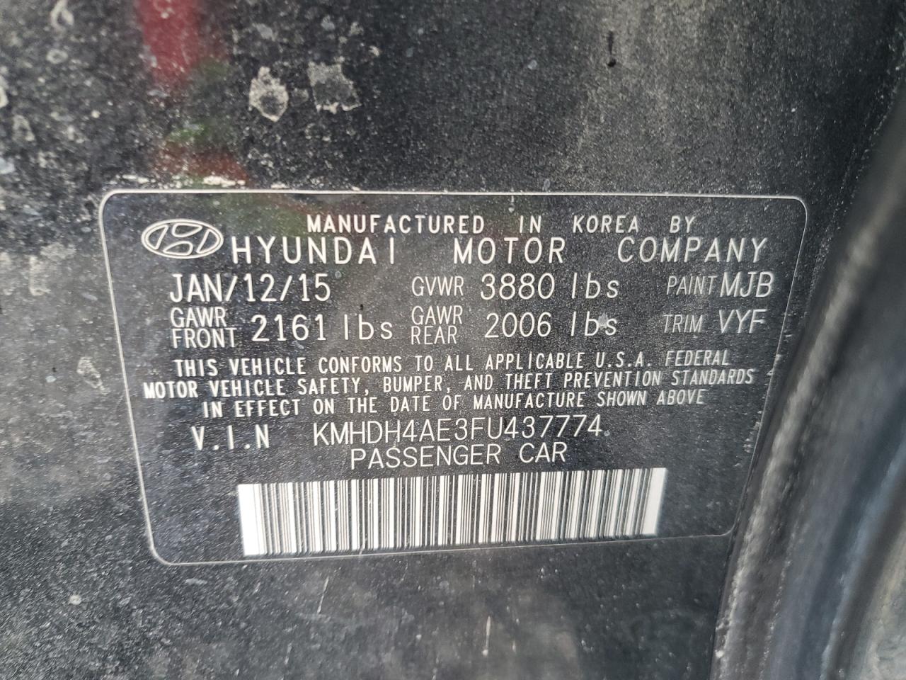 2015 Hyundai Elantra - Image 13