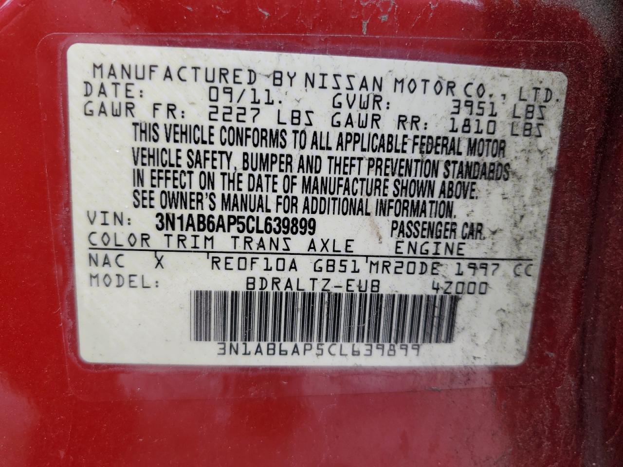 2012 Nissan Sentra - Image 12