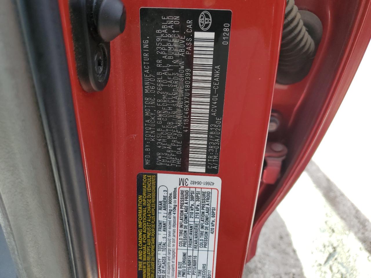 2007 Toyota Camry - Image 12