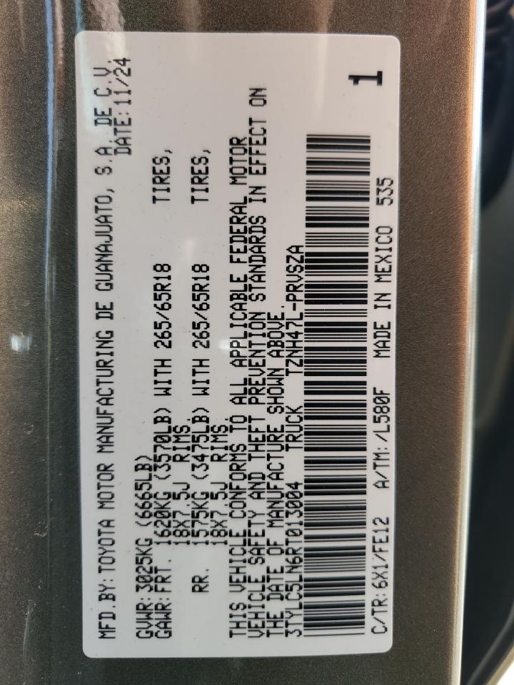 3TYLC5LN6RT013004 TOYOTA TACOMA 2024