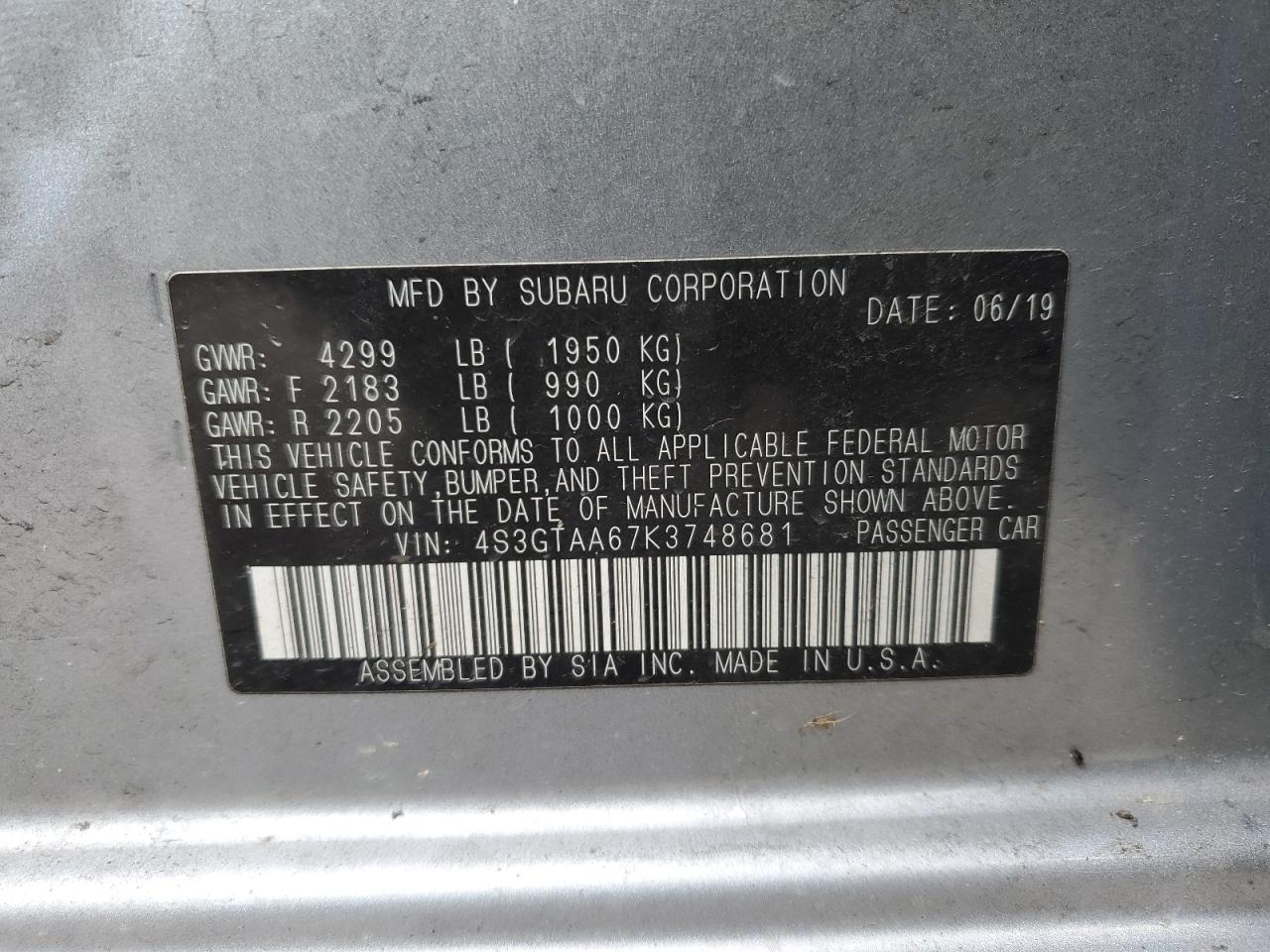 2019 Subaru Impreza - Image 12