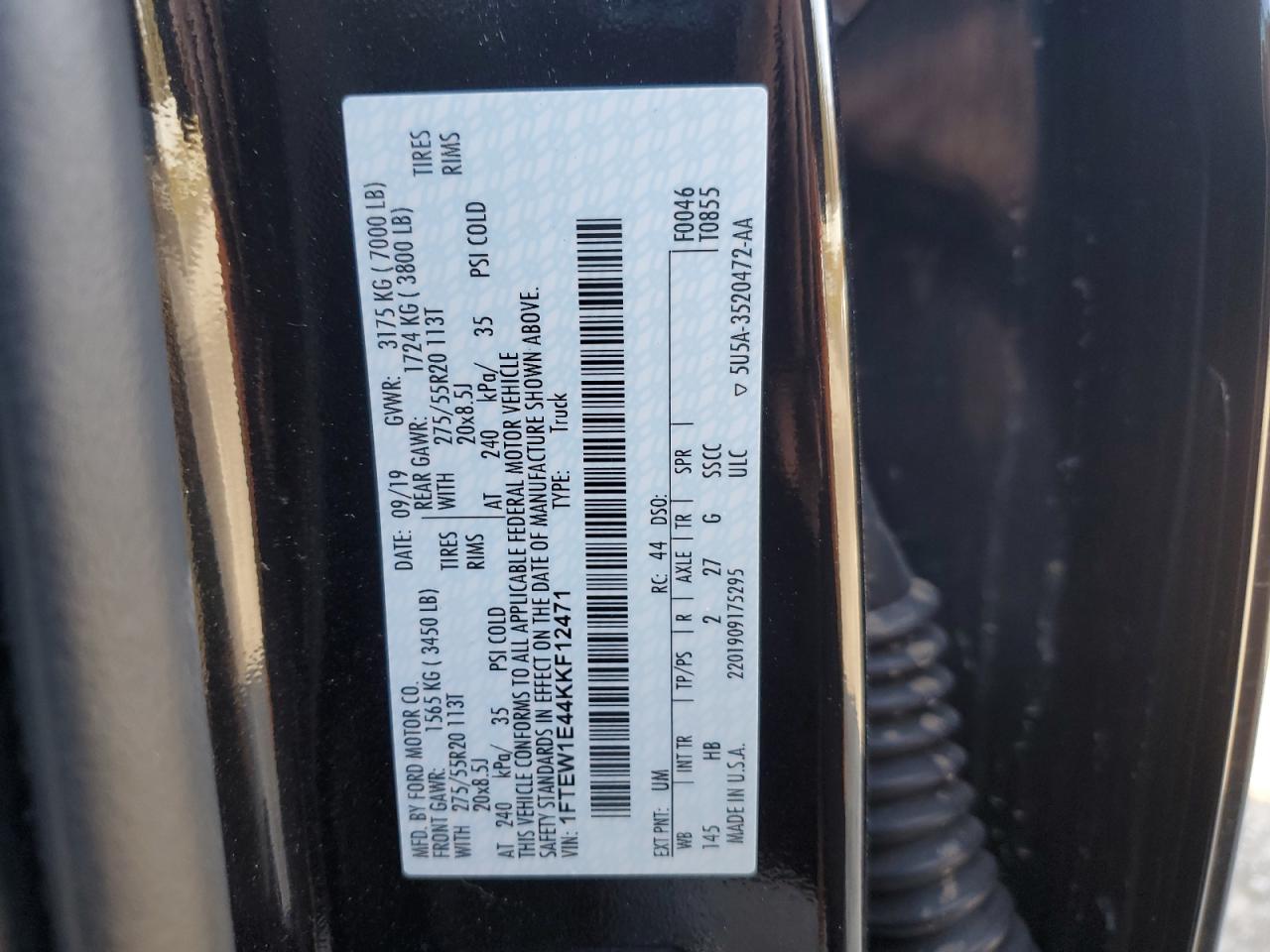 1FTEW1E44KKF12471 FORD F-150 2019