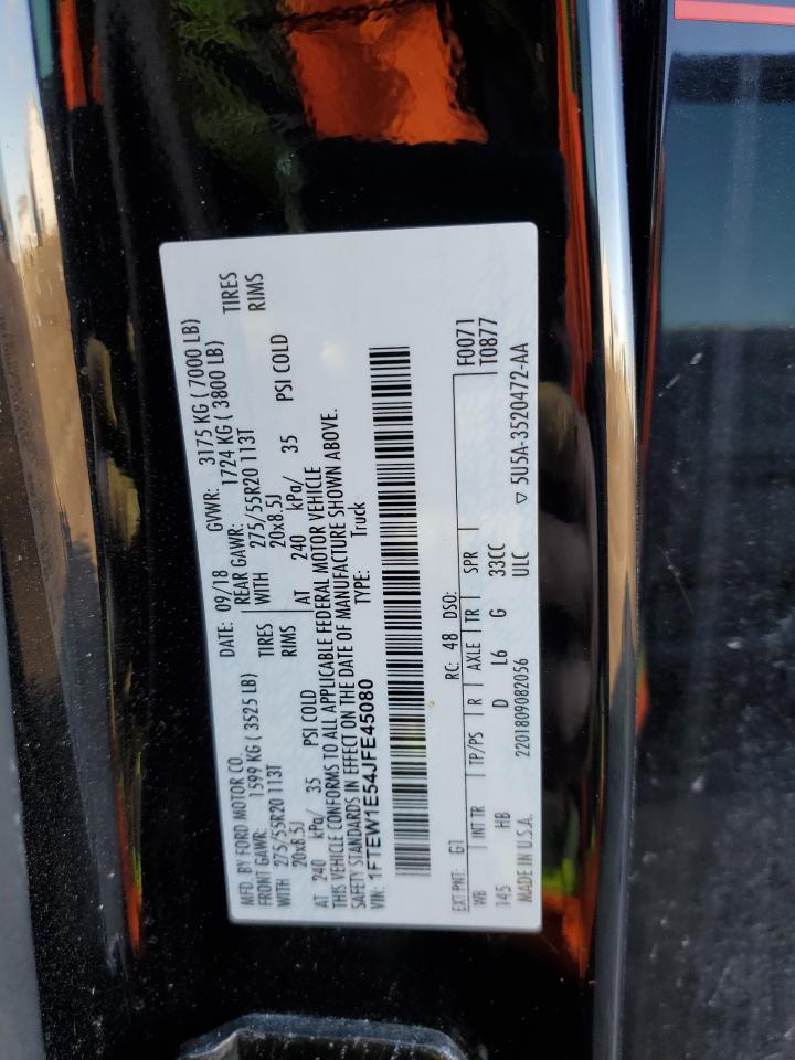 1FTEW1E54JFE45080 FORD F-150 2018