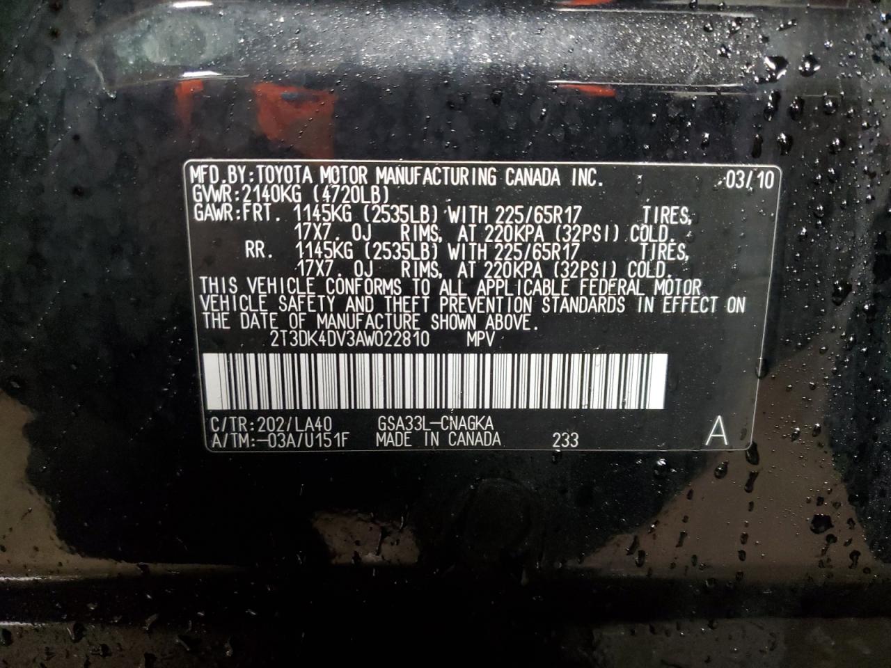 2010 Toyota RAV 4 - Image 13