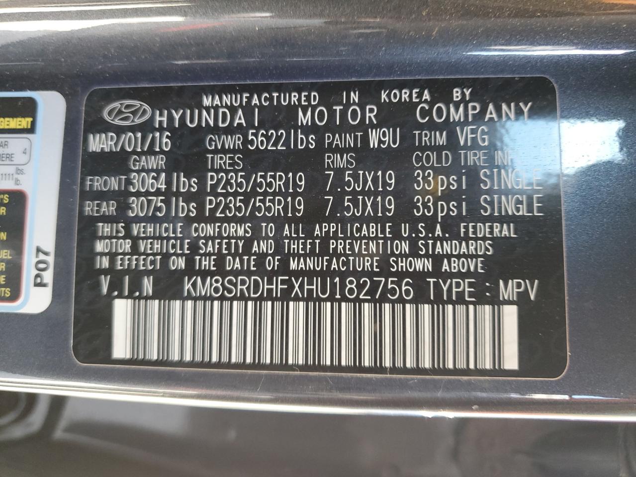 2017 Hyundai Santa Fe - Image 13