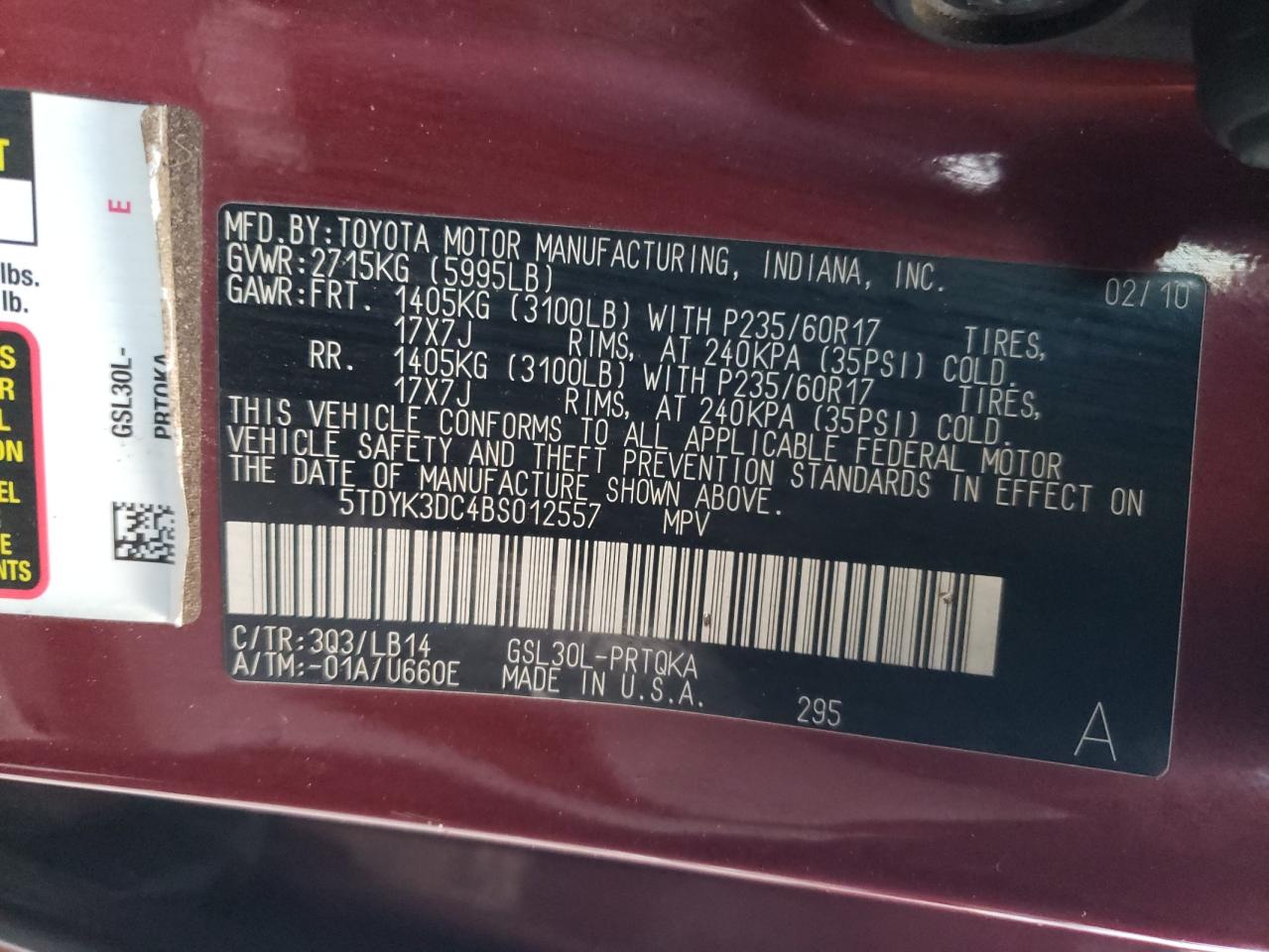 2011 Toyota Sienna - Image 13