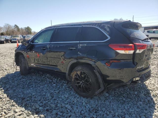  TOYOTA HIGHLANDER 2018 Czarny
