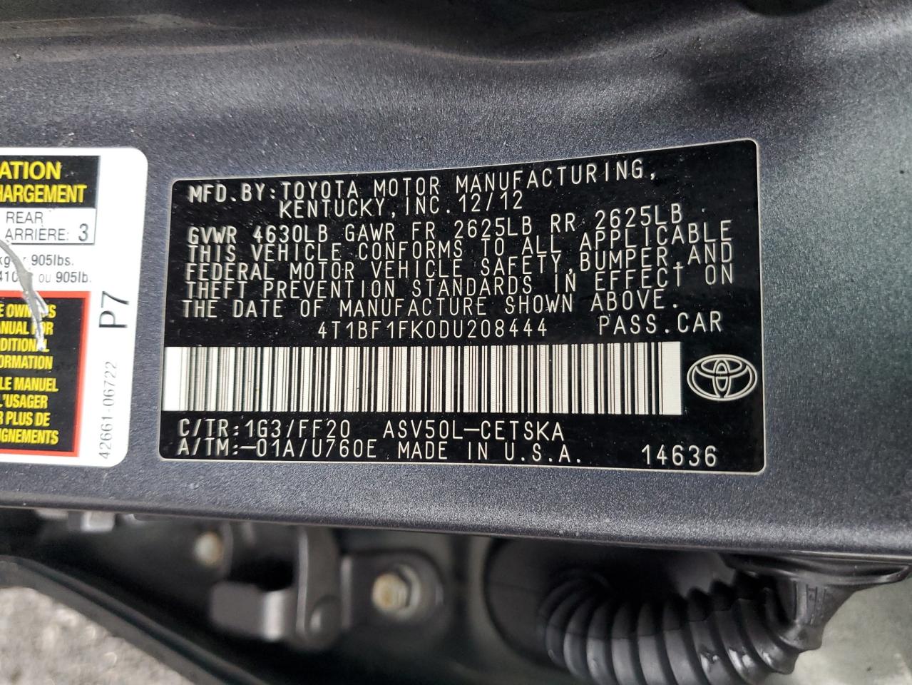 2013 Toyota Camry - Image 14