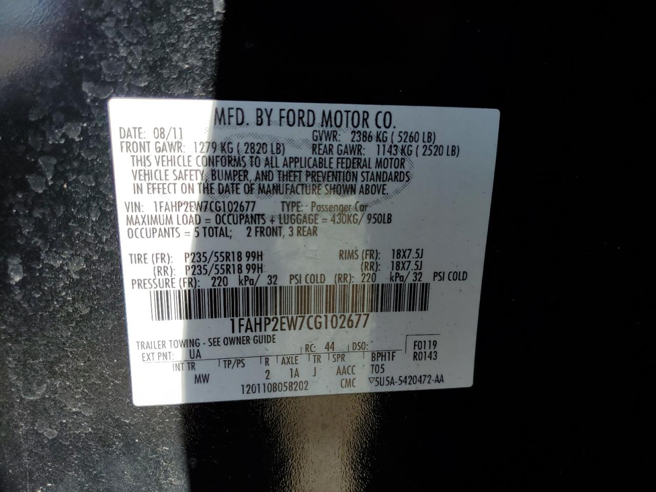 2012 Ford Taurus - Image 12