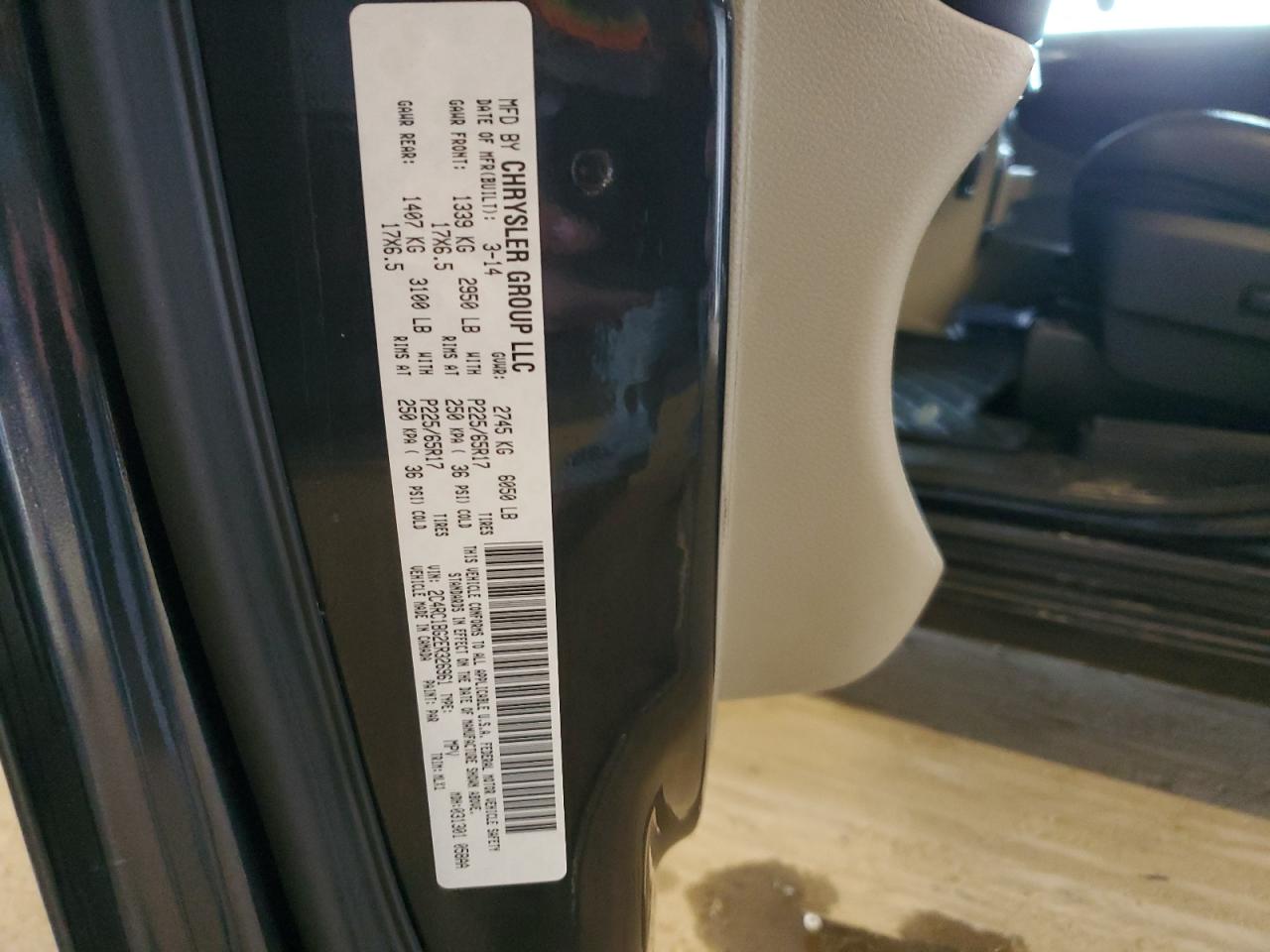 2014 Chrysler Town & Country Touring VIN: 2C4RC1BG2ER326961 Lot: 48767015