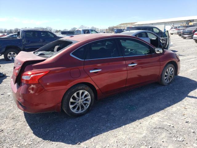  NISSAN SENTRA 2018 Красный