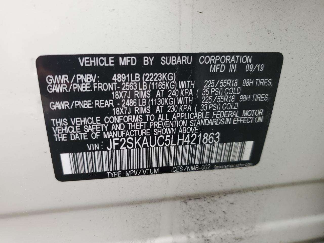 2020 Subaru Forester - Image 13