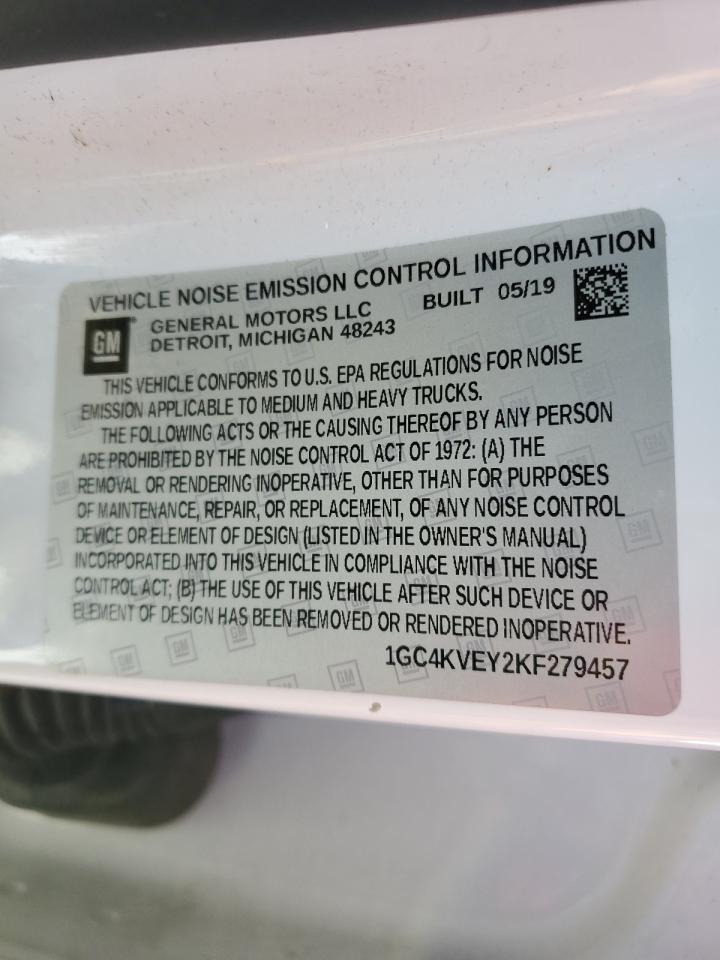 1GC4KVEY2KF279457 CHEVROLET ALL Models 2019