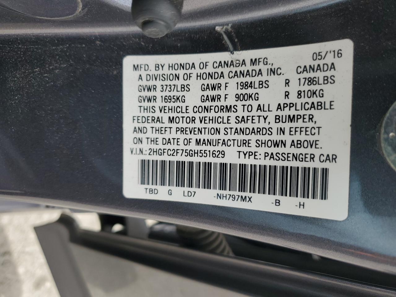 2016 Honda Civic - Image 12