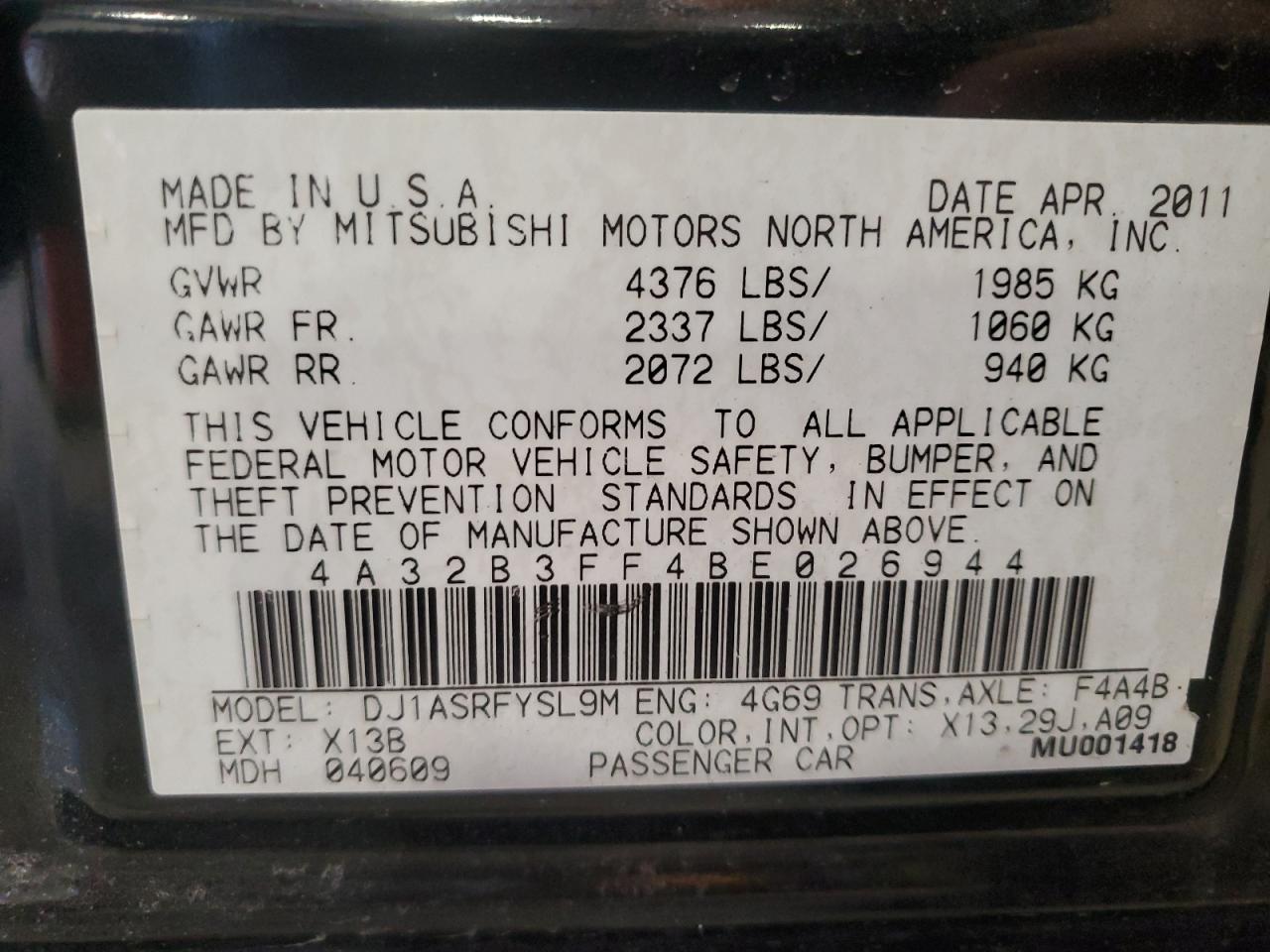 2011 Mitsubishi Galant - Image 12