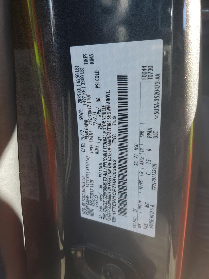 1FTEW1CP7HKC63962 FORD F-150 2017