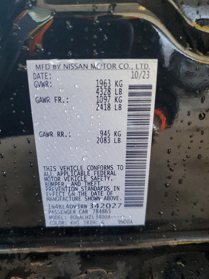 1N4BL4DV3RN342027 NISSAN ALTIMA 2024
