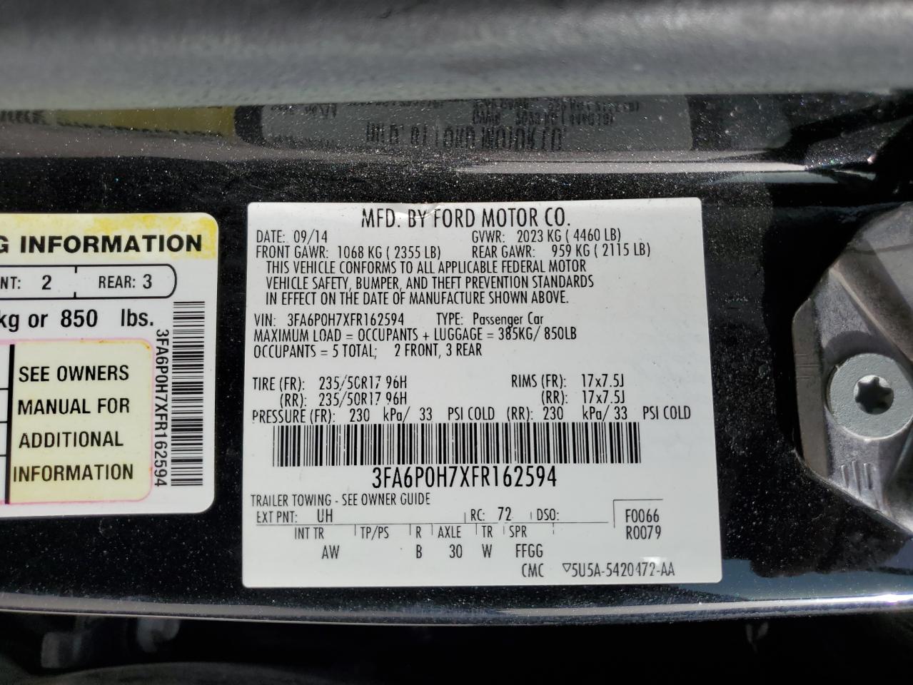 2015 Ford Fusion - Image 14