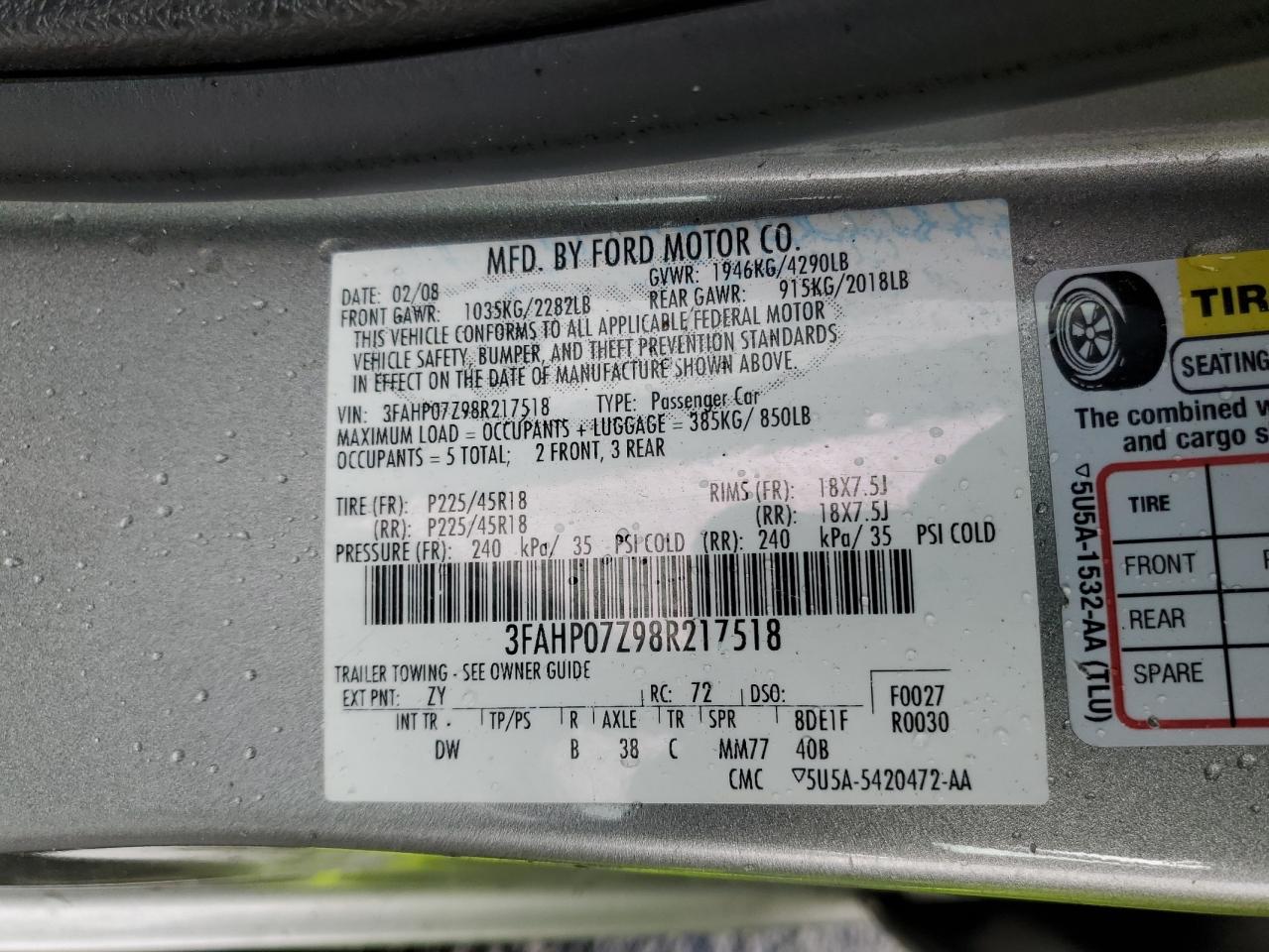 2008 Ford Fusion - Image 13