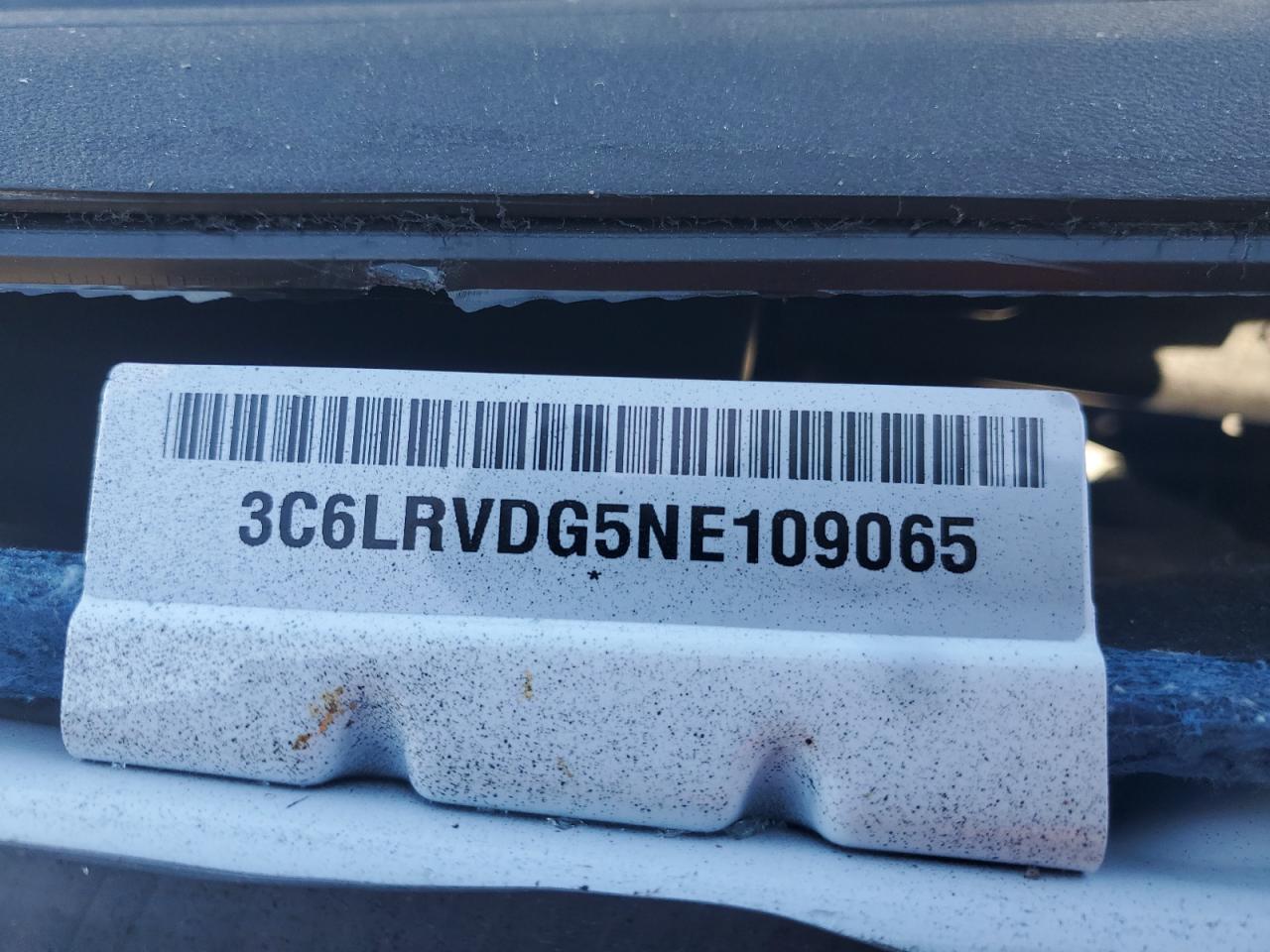 2022 Ram Promaster 2500 2500 High VIN: 3C6LRVDG5NE109065 Lot: 44610355