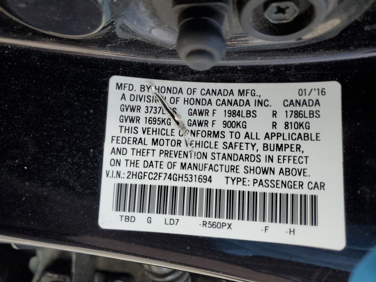 2016 Honda Civic - Image 15