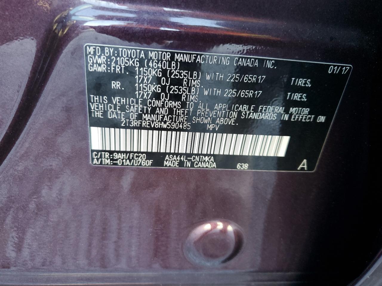 2017 Toyota RAV 4 - Image 13