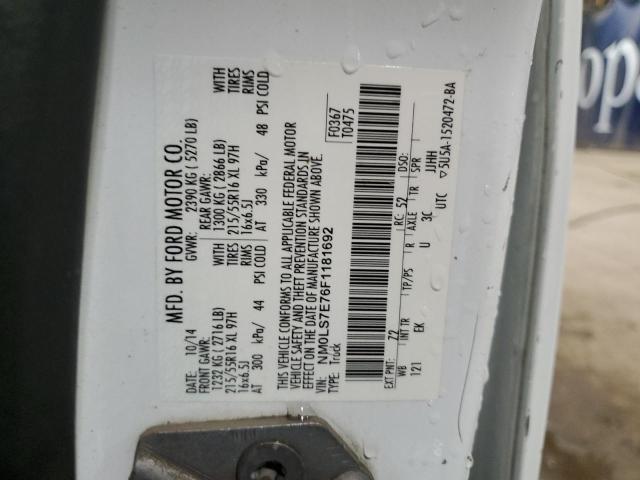 2015 FORD TRANSIT CONNECT XL