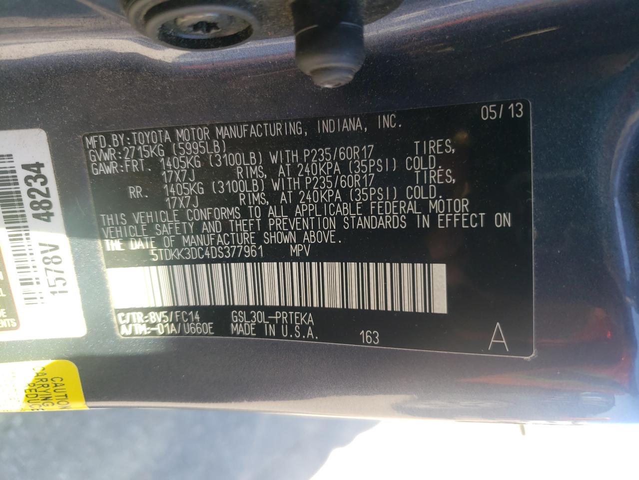 2013 Toyota Sienna - Image 15
