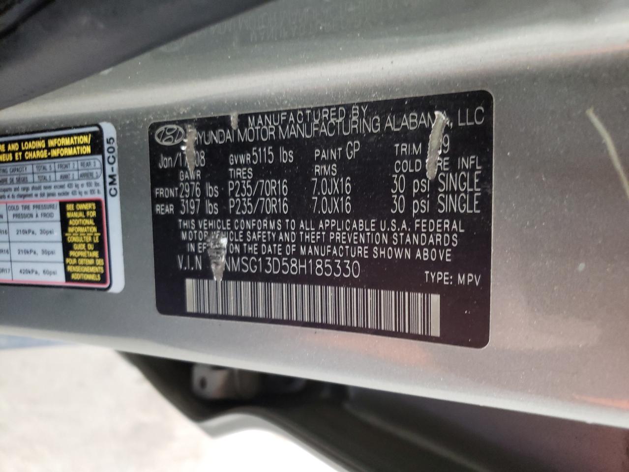2008 Hyundai Santa Fe - Image 15