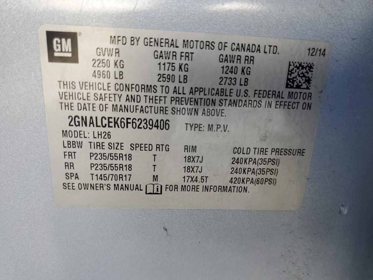2015 Chevrolet Equinox - Image 12