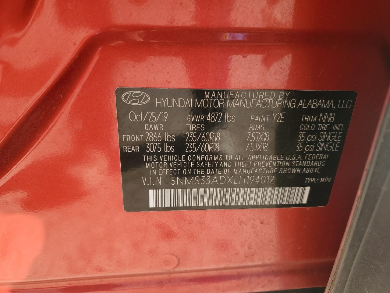 2020 Hyundai Santa Fe - Image 15