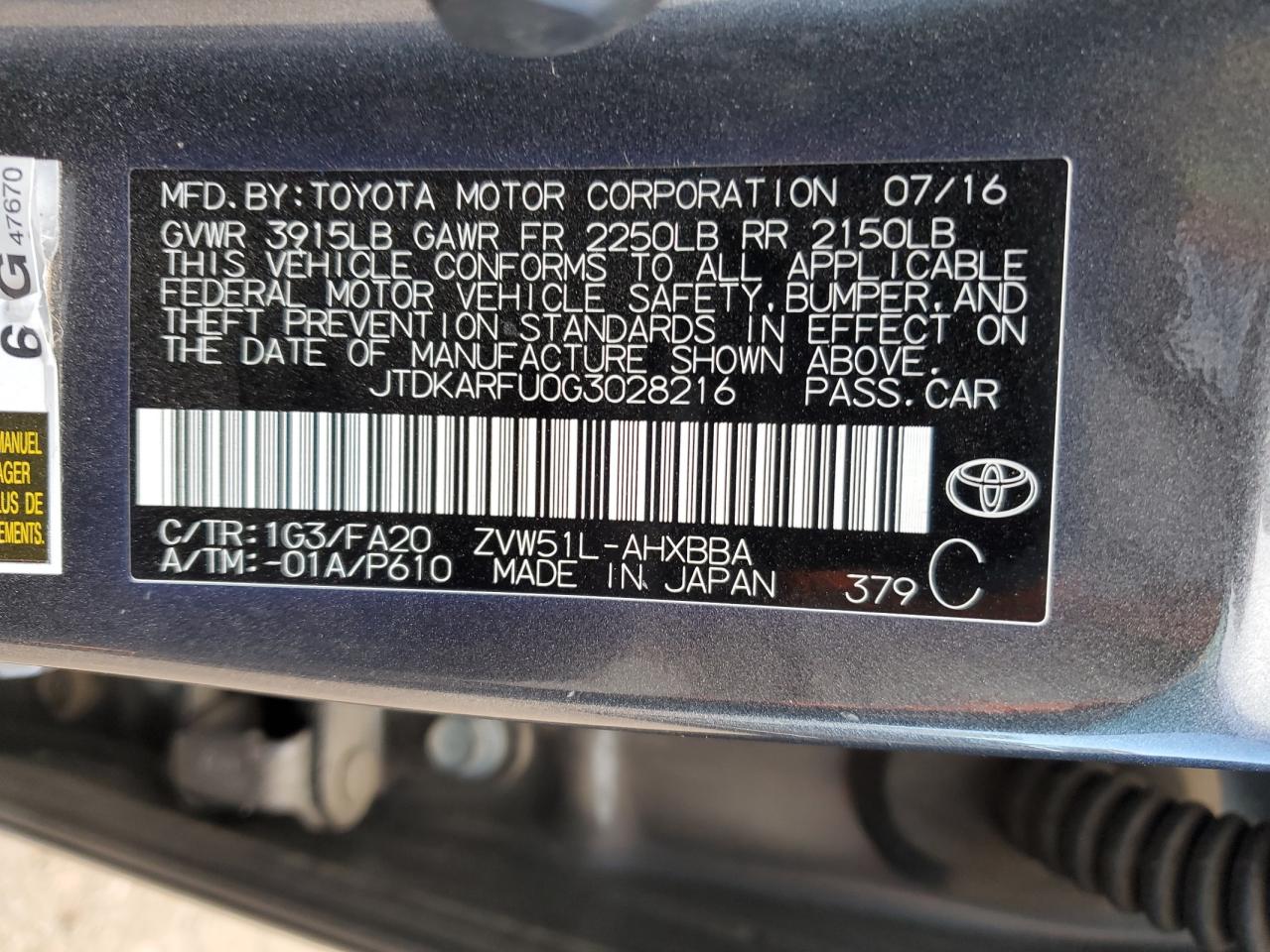 2016 Toyota Prius - Image 14