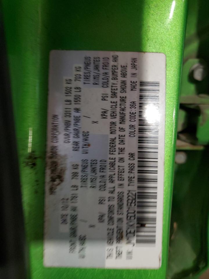 2013 Mazda Mazda2 VIN: JM1DE1KY6D0159221 Lot: 47644035