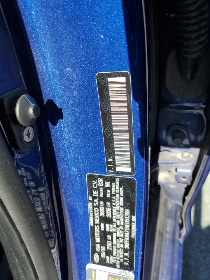 2017 Kia Forte Lx VIN: 3KPFK4A71HE051369 Lot: 49836295