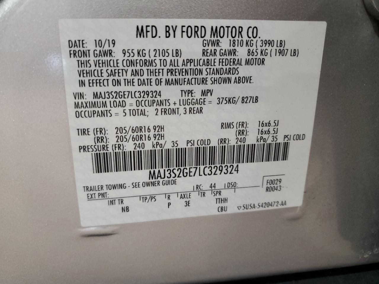 2020 Ford EcoSport - Image 12