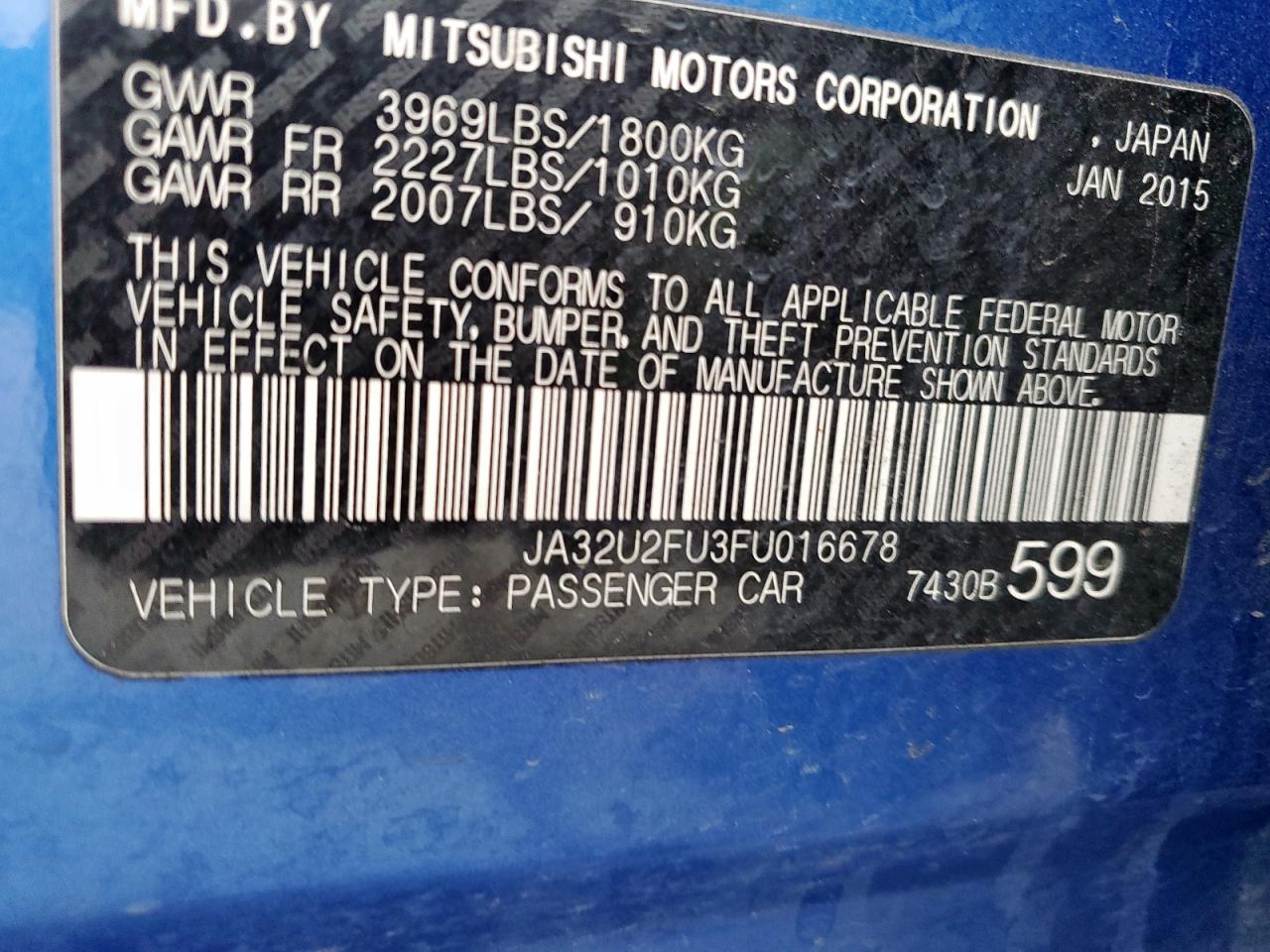 2015 Mitsubishi Lancer - Image 13