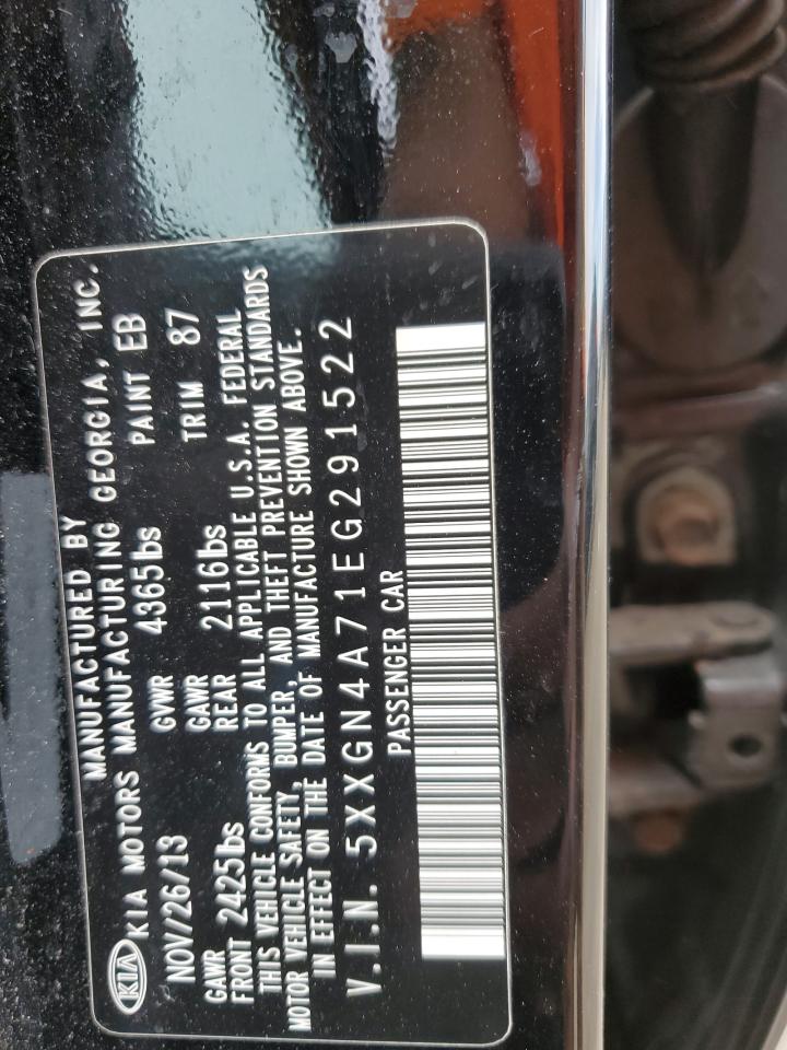 2014 Kia Optima Ex VIN: 5XXGN4A71EG291522 Lot: 49767465